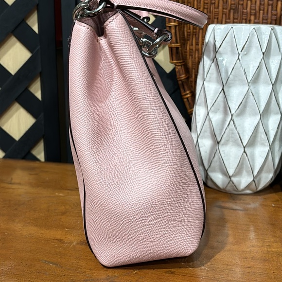 EUC Authentic Coach Pink Pebbled Leather Minetta Crossbody Tote - Picture 4 of 16